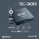 Tv box Senic SC-300 android tv 13 officiel 2Gb 16Gb avec abonnement 12 Mois